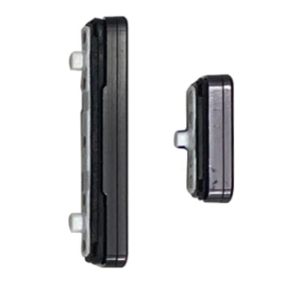 For Samsung Galaxy S22 & S22+ Plus Power Button and Volume Button Replacement Set - Black