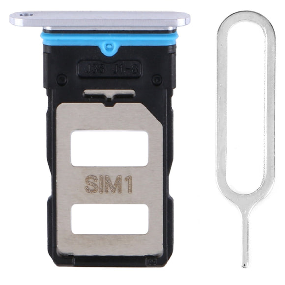 For Xiaomi Mi 10T & Mi 10T Pro Sim Card Tray Dual Sim Replacement With Sim Ejector Tool - Lunar Silver