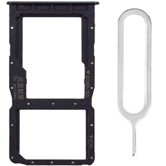 For Huawei P30 Lite Sim Card Tray Dual Sim Replacement With Sim Ejector Tool - Midnight Black