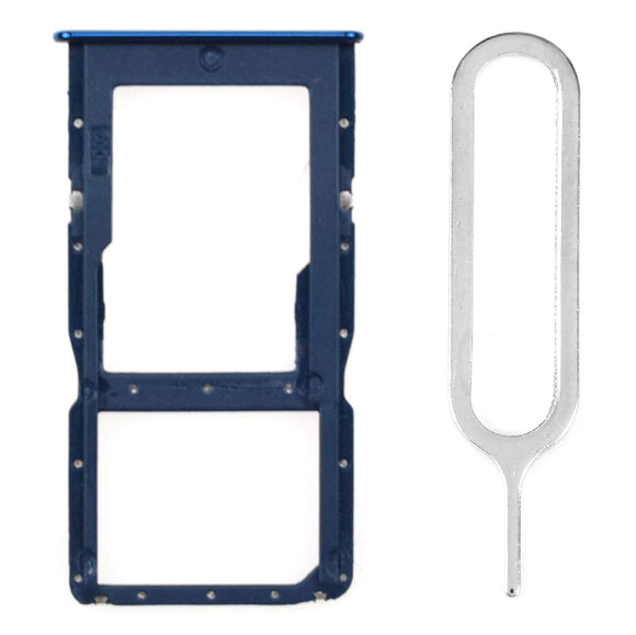 For Huawei P30 Lite Sim Card Tray Dual Sim Replacement With Sim Ejector Tool - Peacock Blue