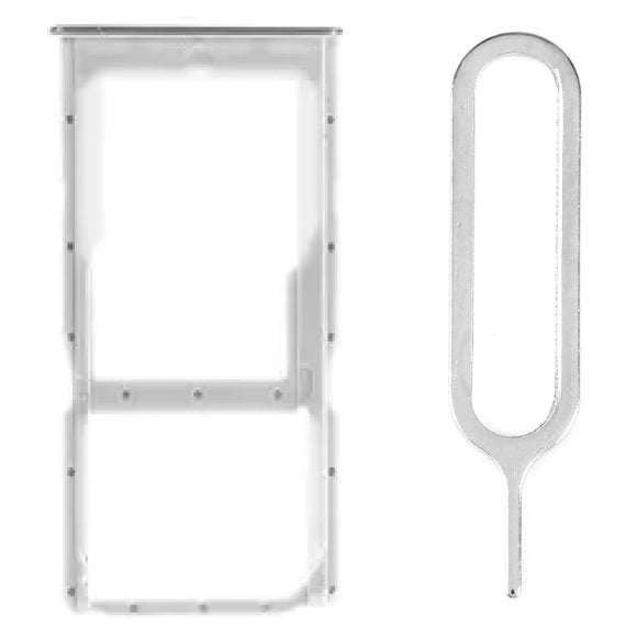 For Huawei P30 Lite Sim Card Tray Dual Sim Replacement With Sim Ejector Tool - Pearl White