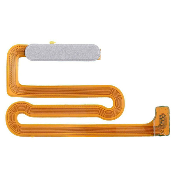 For Samsung Galaxy A12 A125 Power Flex Cable Home Button Finger Print Sensor Replacement - White