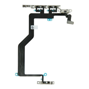 For iPhone 12 Pro Max (6.7")  Power Flex Cable Replacement Power Button Volume Buttons With Brackets (821-02735-A1)