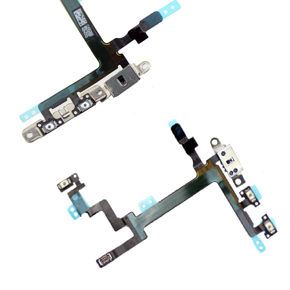 Replacement Power Flex Cable Volume Buttons & Mute Switch With Brackets For iPhone 5 - FormyFone.com
