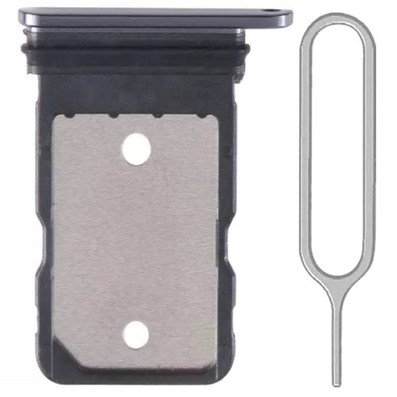 For Google Pixel 8 Pro Sim Card Tray Dual Sim Replacement With Sim Ejector Tool - Black