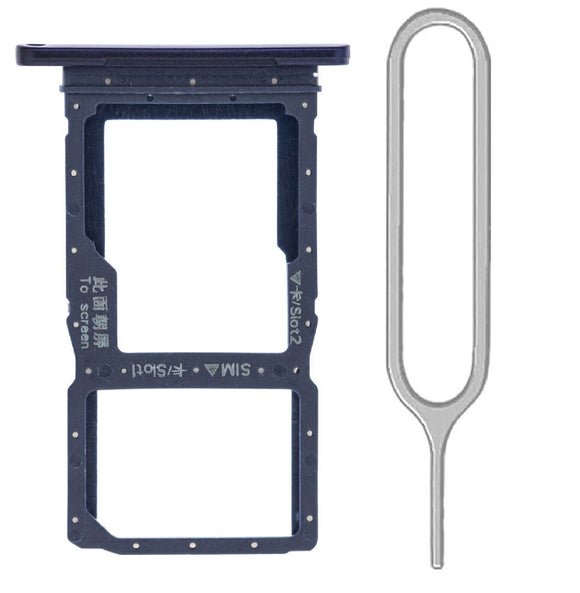 For Huawei Y9s (2020) Sim Card Tray Dual Sim Replacement With Sim Ejector Tool - Phantom Purple