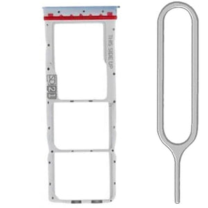 For Motorola Moto G14 Sim Card Tray Dual Sim Replacement With Sim Ejector Tool - Blue