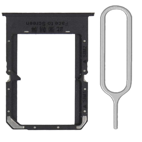 For Oppo A72 (CPH2067) Sim Card Tray Dual Sim Replacement With Sim Ejector Tool - Black