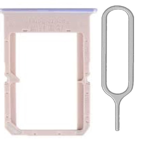 For Oppo A72 (CPH2067) Sim Card Tray Dual Sim Replacement With Sim Ejector Tool - Purple