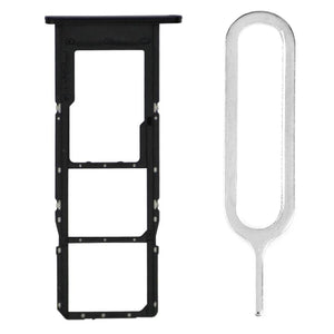 For Samsung Galaxy A14 4G A145F Sim Card Tray Dual Sim Micro SD Card Holder Replacement With Sim Ejector Tool - Black