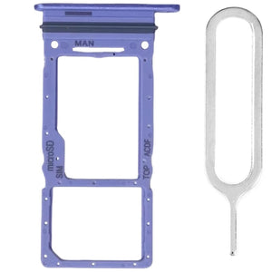 For Samsung Galaxy A34 SM-A346 Sim Card Tray Dual Sim Micro SD Card Holder Replacement With Sim Ejector Tool - Purple