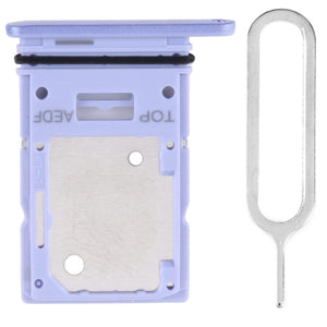For Samsung Galaxy A54 SM-A546 Sim Card Tray Dual Sim Micro SD Card Holder Replacement With Sim Ejector Tool - Purple