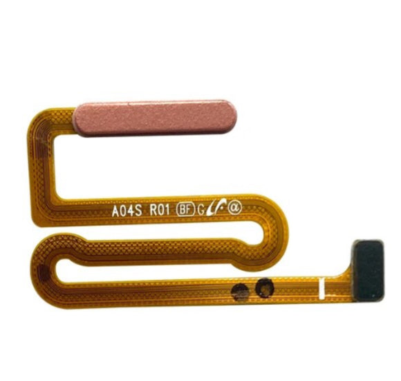For Samsung Galaxy A04S A047 Power Flex Cable Home Button Finger Print Sensor Replacement - Rose Gold