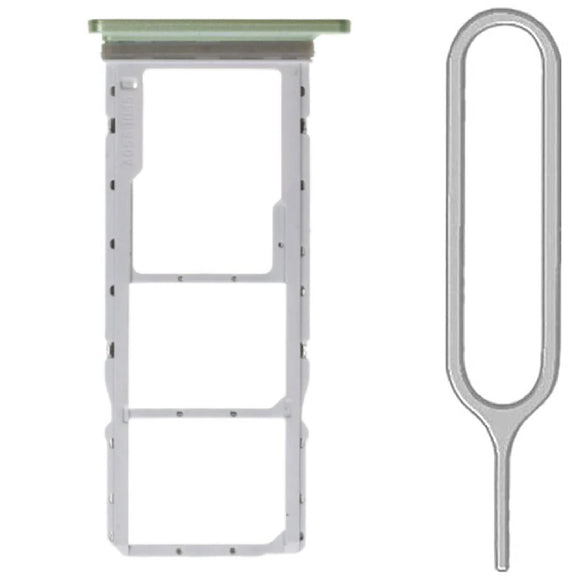 For Samsung Galaxy A05s (SM-A057) Sim Card Tray Dual Sim Micro SD Card Holder Replacement With Sim Ejector Tool - Green