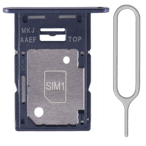 For Samsung Galaxy A15 4G A155F Sim Card Tray Dual Sim Micro SD Card Holder Replacement With Sim Ejector Tool - Black 