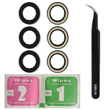 For Samsung Galaxy A15 4G SM-A155 Back Camera Glass Lens Replacement Repair Kit With Tweezers 