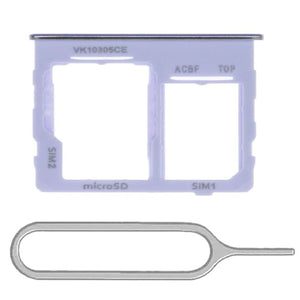  For Samsung Galaxy A32 5G A326 Sim Card Tray Dual Sim Micro SD Card Holder Replacement With Sim Ejector Tool - Violet