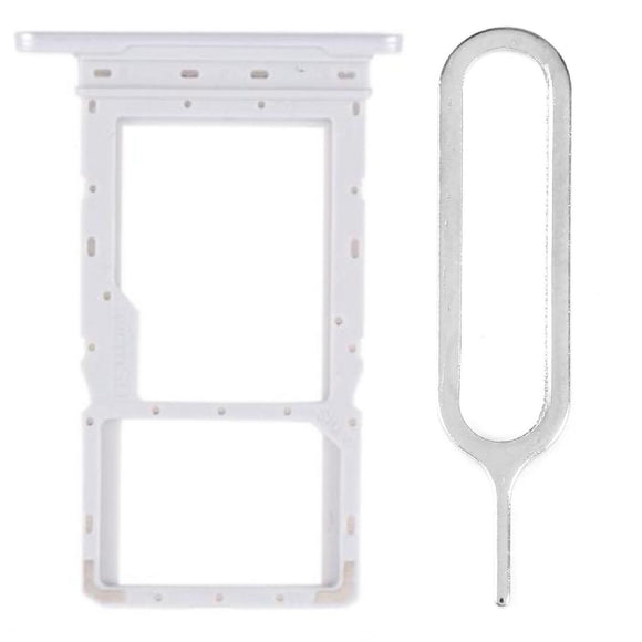  For Samsung Galaxy Tab A8 (2021) X200 Sim Card Tray Dual Sim Replacement With Sim Ejector Tool - Silver