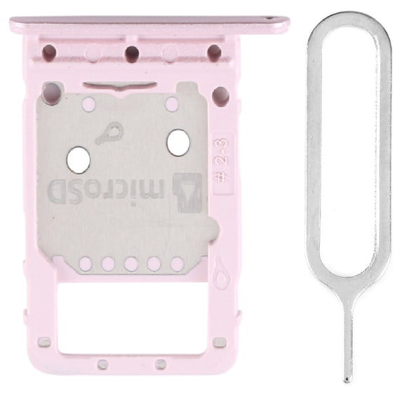 For Samsung Galaxy Tab S6 Lite P610 P615 Sim Card Tray Dual Sim Replacement With Sim Ejector Tool - Pink