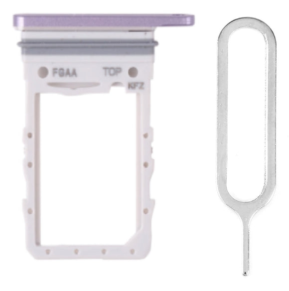 For Samsung Z Flip 3 5G Sim Card Tray Dual Sim Replacement With Sim Ejector Tool - Lavender