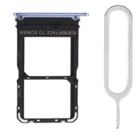 For Xiaomi Mi 10 5G Sim Card Tray Dual Sim Replacement With Sim Ejector Tool - Twilight Gray
