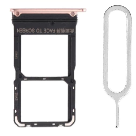 For Xiaomi Mi 10 5G Sim Card Tray Dual Sim Replacement With Sim Ejector Tool - Peach Gold