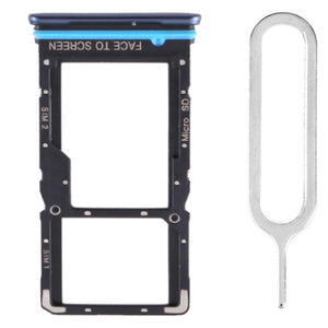For Xiaomi Mi 10T Lite 5G Sim Card Tray Dual Sim Replacement With Sim Ejector Tool - Blue