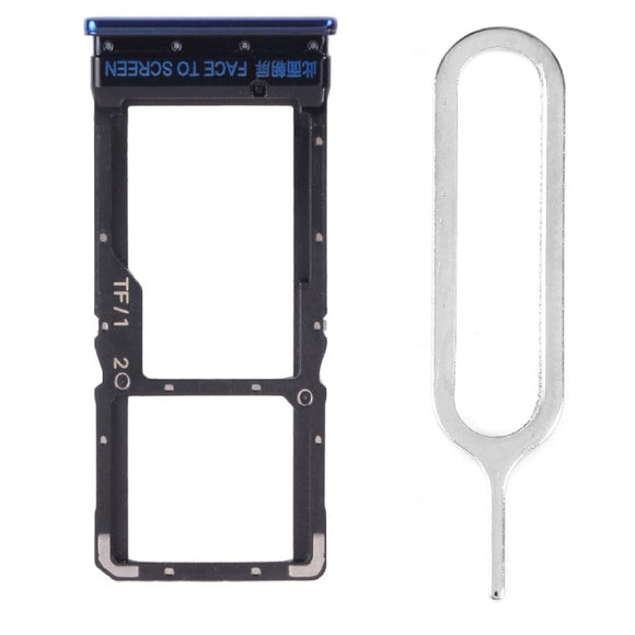 For Xiaomi Poco X3 & X3 NFC Sim Card Tray Dual Sim Replacement With Sim Ejector Tool - Cobalt Blue