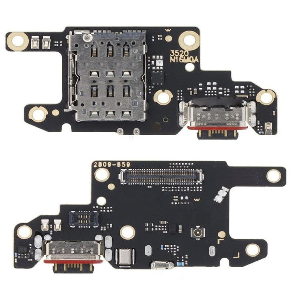 Ricambio Connettore USB-C + Microfono Per Xiaomi Redmi Note 13 Pro 5G (2312DRA50C/2312CRAD3C) E POCO X6 5G - Flat Flex Sub Board Dock Di Ricarica E Sincronizzazione Dati