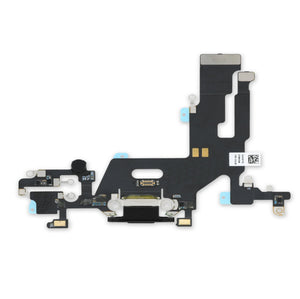 For iPhone 11 (6.1") Charging Port  Dock Connector Microphone Replacement - Black 