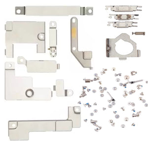For iPhone 14 (6.1") Bracket & Screw Set Replacement Kit With Heat Shields Holding Brackets Screws Coils & More