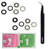 For iPhone 15 Pro (6.1")  Back Camera Glass Lens Replacement Rear Camera Lens With Adhesive & Tweezers - Two Pack