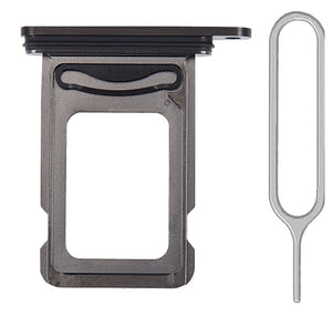 For iPhone 15 Pro & iPhone 15 Pro Max Sim Card Tray Dual Sim Replacement With Sim Ejector Tool - Blue Titanium