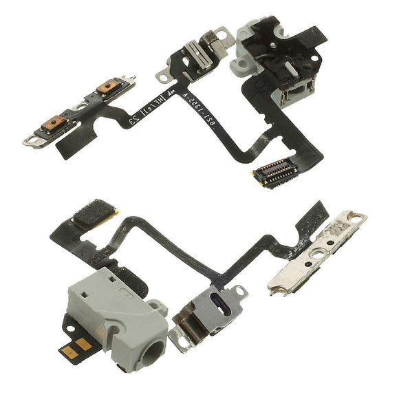 Replacement White Headphone Jack With Brackets For iPhone 4 - FormyFone.com
