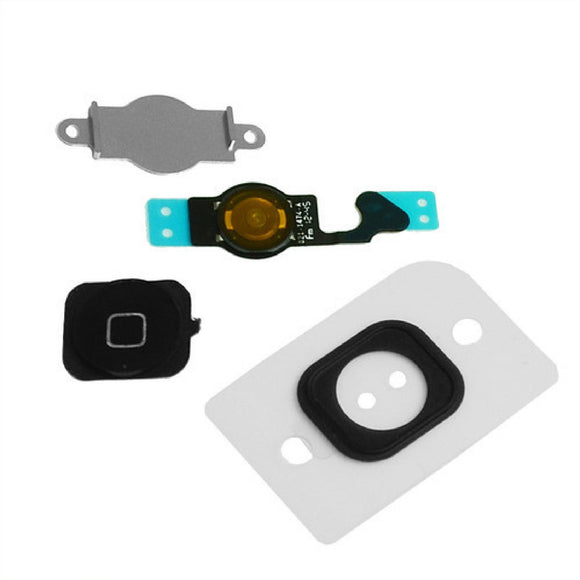 Black Home Button Set Replacement For iPhone 5 - FormyFone.com
 - 1