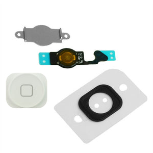 White Home Button Set Replacement For iPhone 5 - FormyFone.com
 - 1