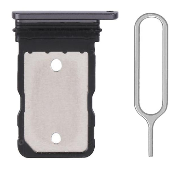 For Google Pixel 7 Pro Sim Card Tray Dual Sim Replacement With Sim Ejector Tool - Obsidian (Black)