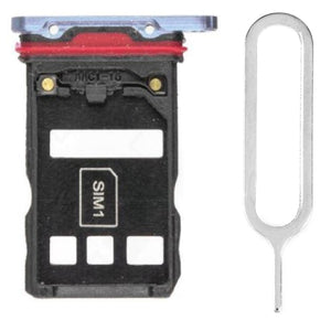 For Huawei P30 Pro Sim Card Tray Dual Sim Replacement With Sim Ejector Tool - Silver