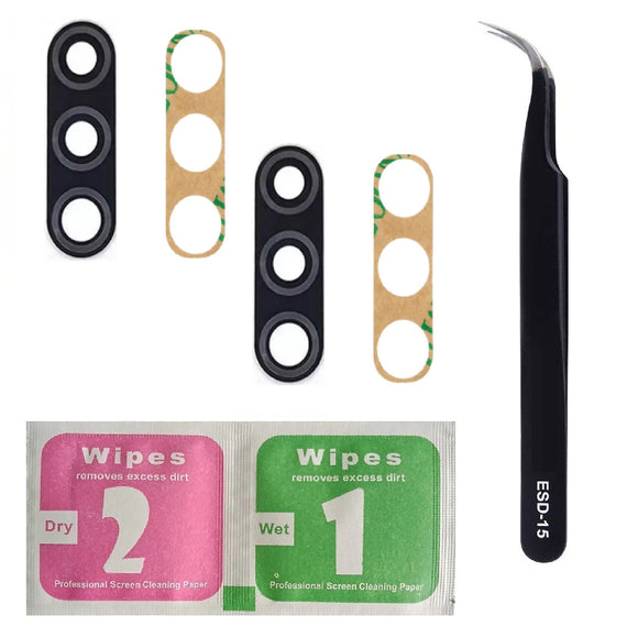 For Motorola Moto G8 Play Back Camera Glass Lens Replacement Repair Kit With Tweezers