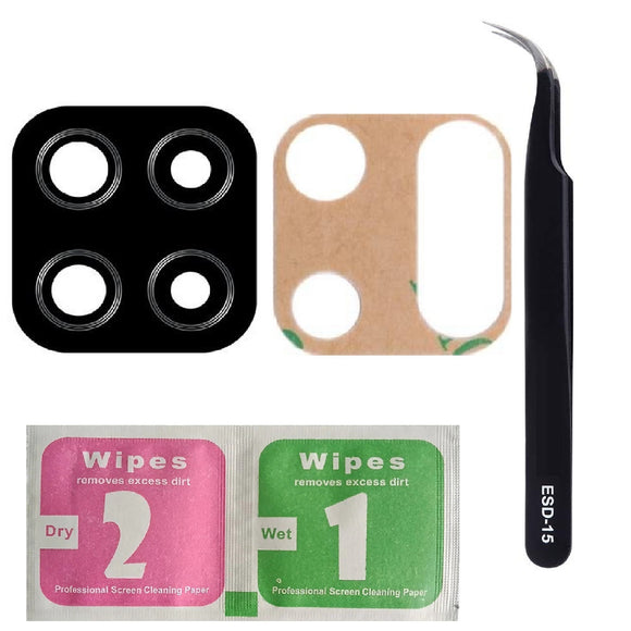 For Samsung Galaxy A12 A125 Back Camera Glass Lens Replacement Repair Kit With Tweezers