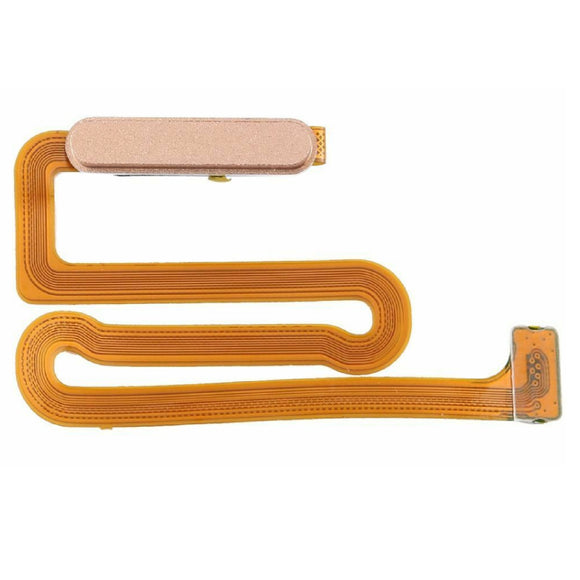 For Samsung Galaxy A12 A125 Power Flex Cable Home Button Finger Print Sensor Replacement - Gold