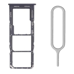 For Samsung Galaxy A13 4G/5G Sim Card Tray Dual Sim Micro SD Card Holder Replacement With Sim Ejector Tool - Black