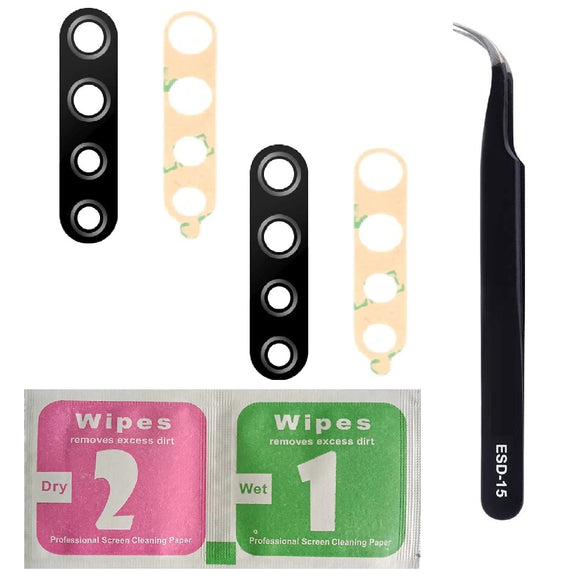 For Samsung Galaxy A21 A215 Back Camera Glass Lens Replacement Repair Kit With Tweezers