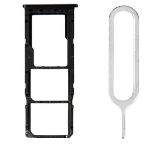 For Samsung Galaxy A21s A217 Sim Card Tray Dual Sim Replacement With Sim Ejector Tool - Black