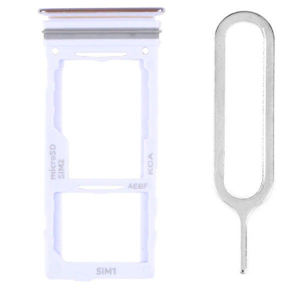 For Samsung Galaxy A72 4G/5G Sim Card Tray Dual Sim Replacement With Sim Ejector Tool - Violet