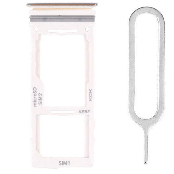 For Samsung Galaxy A52s 5G Sim Card Tray Dual Sim Replacement With Sim Ejector Tool - White