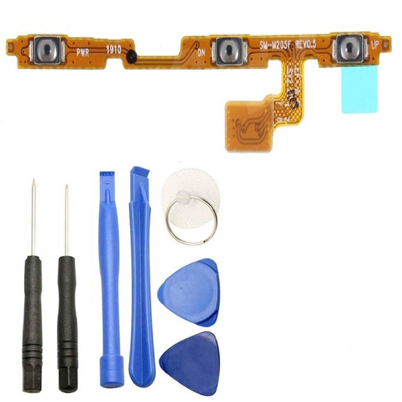 For Samsung Galaxy A10 A105 Power Flex Cable With Volume Buttons Replacement With Tool Kit