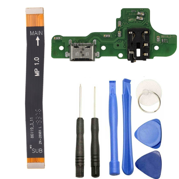 For Samsung Galaxy A20s A207 Charging Port Dock Connector Audio Jack Mic With Flex Cable And Tool Kit
