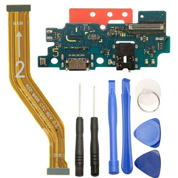 For Samsung Galaxy A50 A505 Charging Port Dock Connector Audio Jack Mic With Flex Cable And Tool Kit