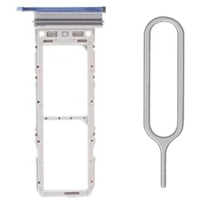 For Samsung Galaxy Note 20 4G/5G Sim Card Tray Dual Sim Replacement With Sim Ejector Tool - Blue